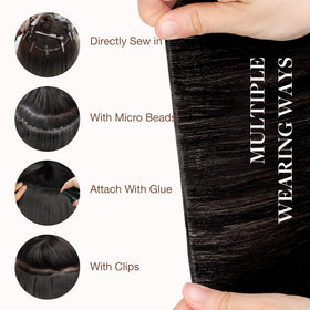Back view of GOO GOO Genius Weft Hair Extensions on a model