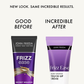 Back view of John Frieda Frizz Ease Smoothing Hair Creme packaging