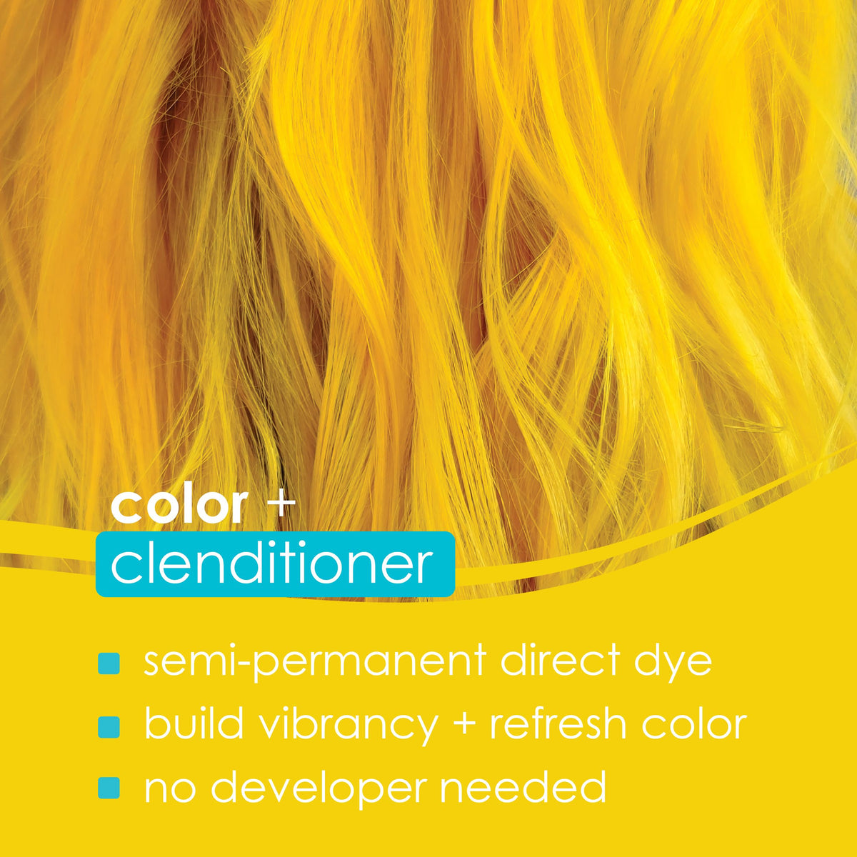 Back view of KERACOLOR Color + Clenditioner Lemon 12 Fl Oz