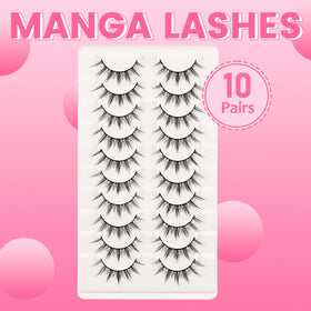 Back view of Losha Manga Lashes showing band detail