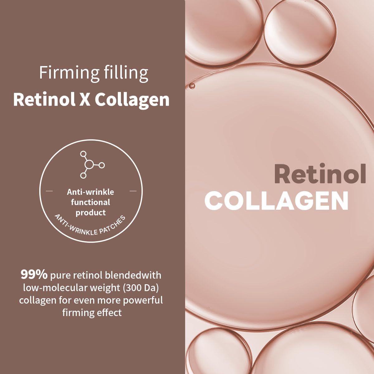 Back view of MEDIHEAL Retinol Collagen Cream Lifting Mask packaging
