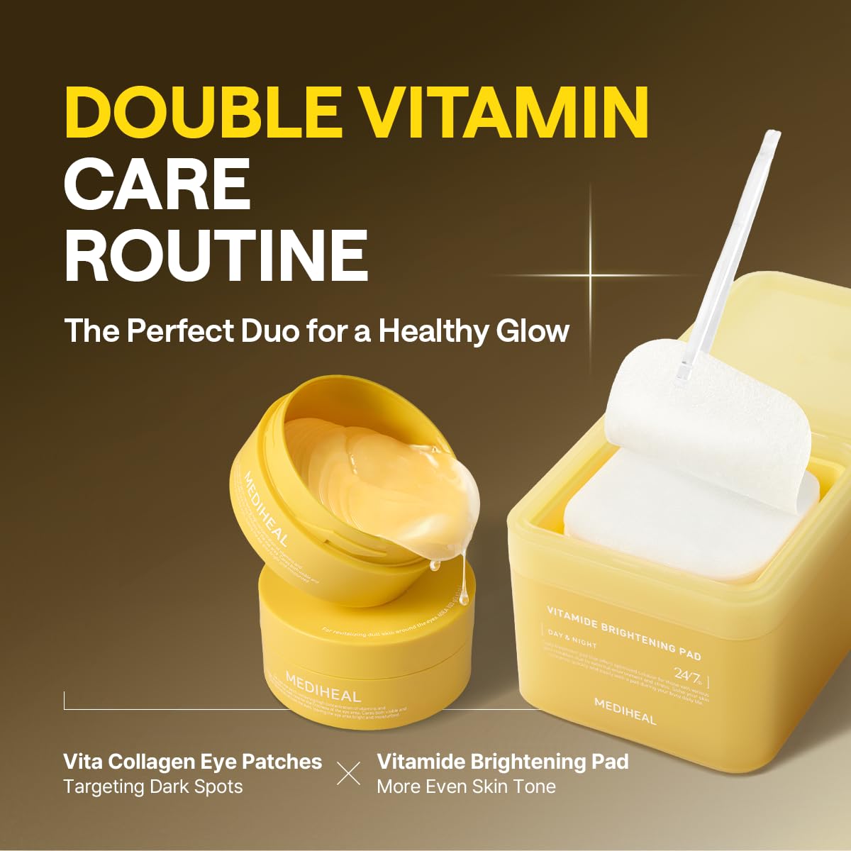 Back view of MEDIHEAL Under Eye Patches packaging