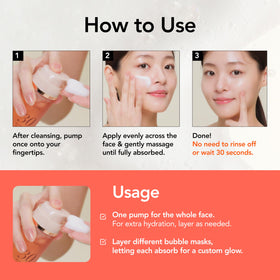 Back view of MENOKIN 30 Seconds Bubble Mask packaging