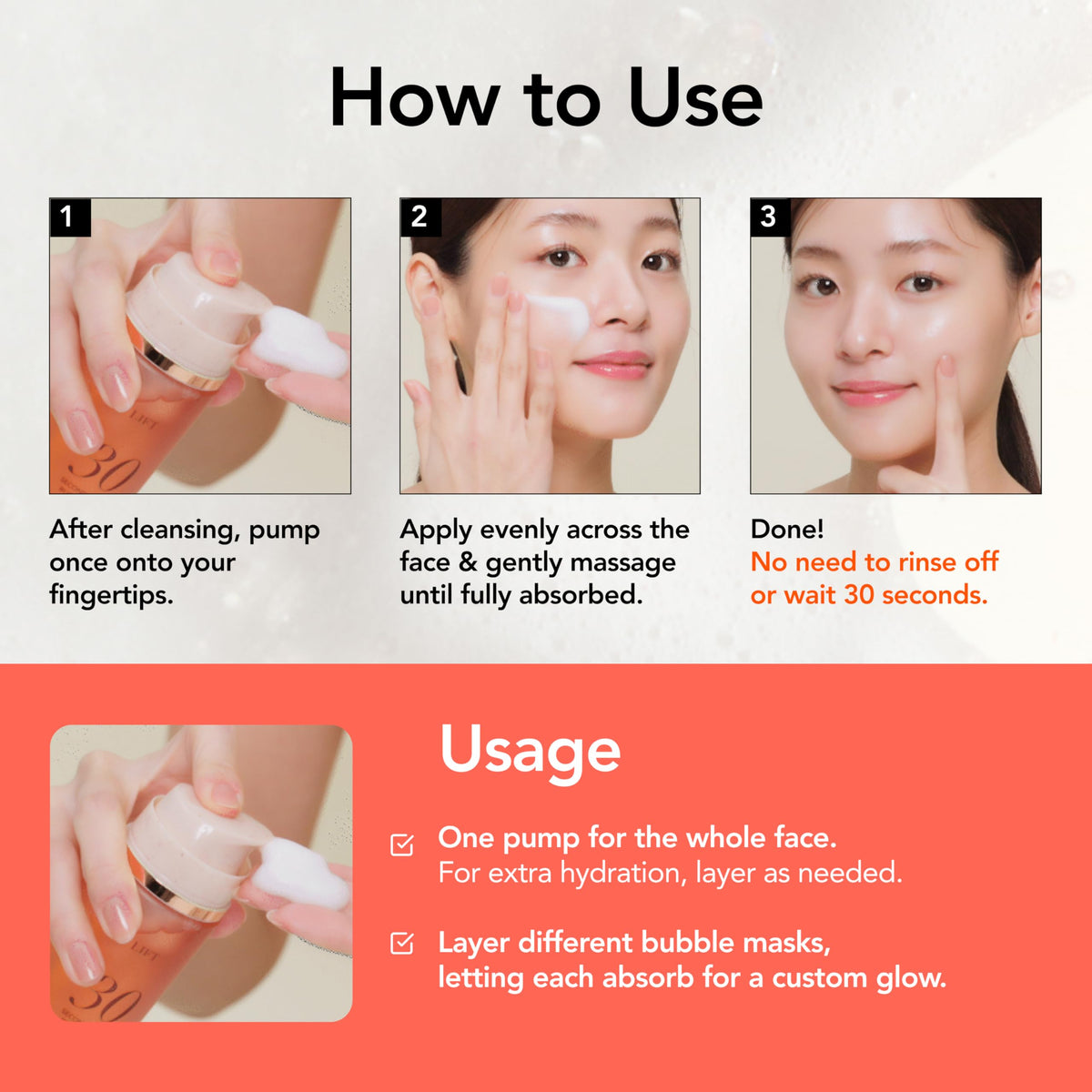 Back view of MENOKIN 30 Seconds Bubble Mask packaging