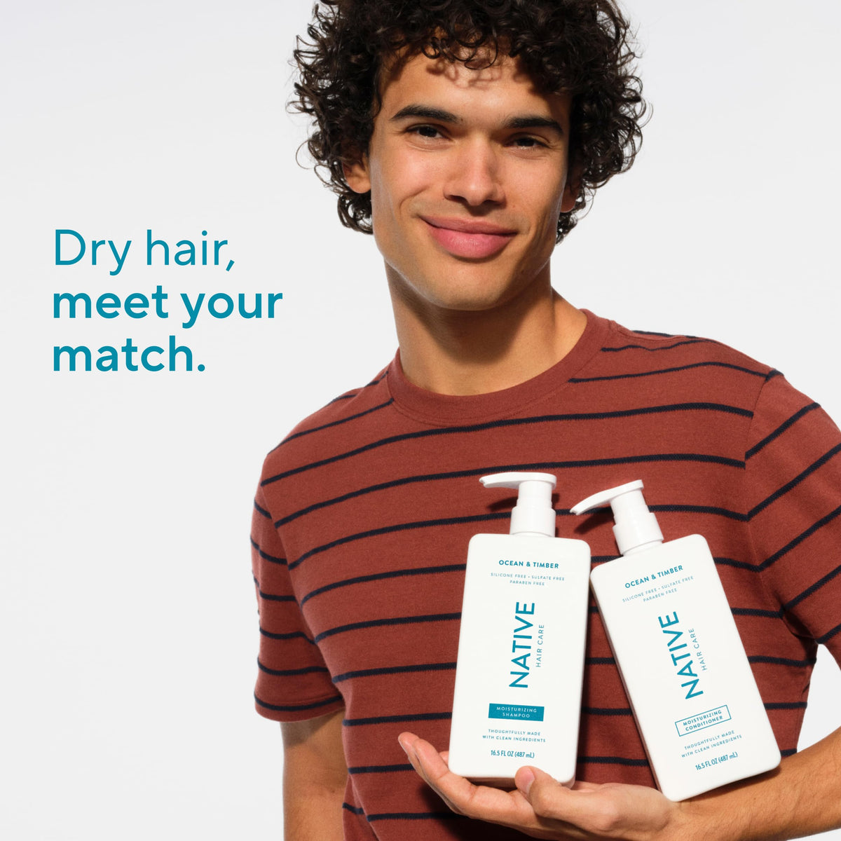 Back view of Native Moisturising Conditioner bottle