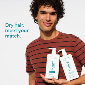 Back view of Native Moisturising Conditioner bottle