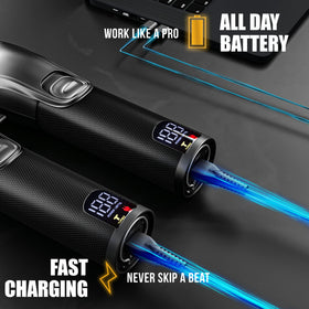 Back view of NOVAH Grooming hair clippers showcasing all-metal design