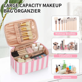 Back view of OCHEAL Makeup Bag with zipper