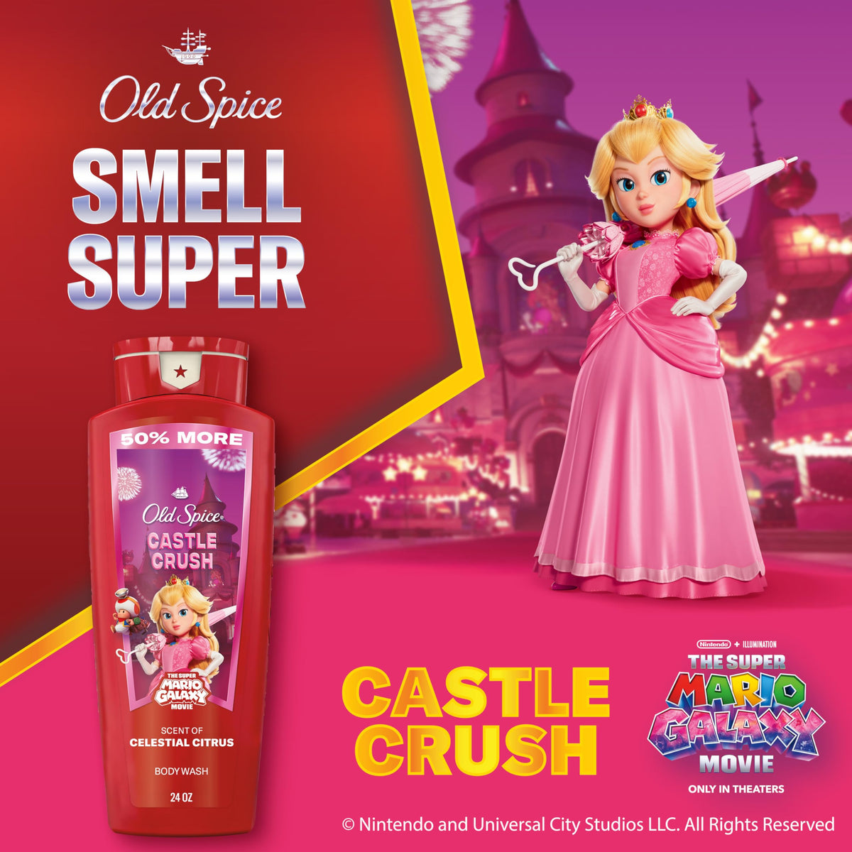 Back view of Old Spice Body & Face Wash with ingredient list
