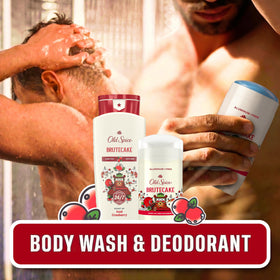 Back view of Old Spice Holidudes Deodorant packaging