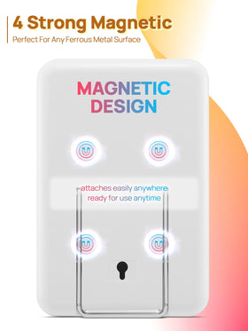 Back view of OMIRO Desk Makeup Mirror with hanging hole