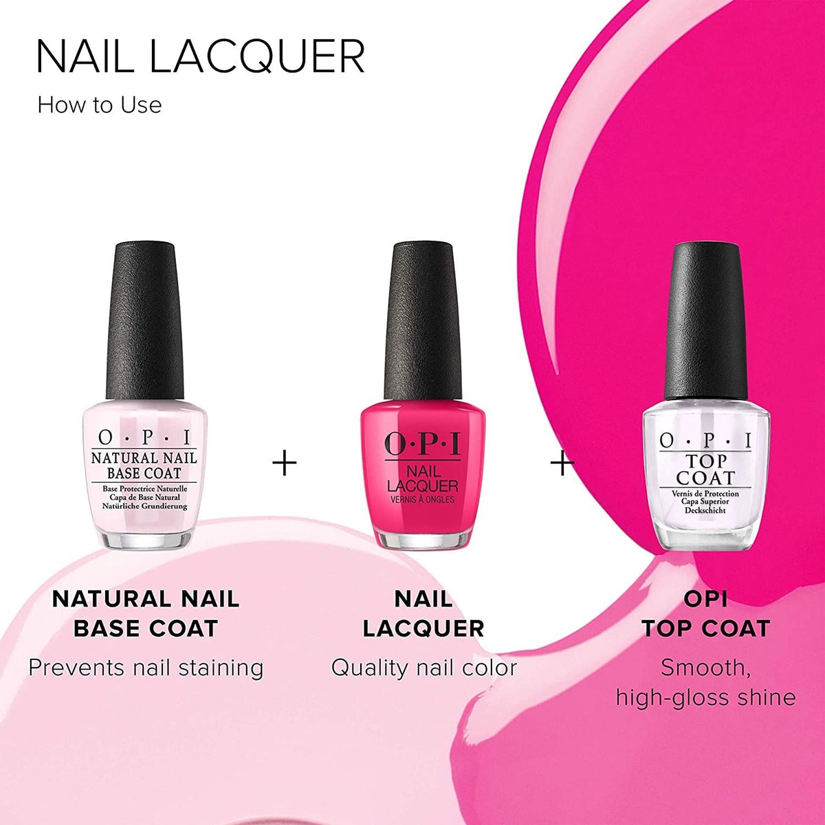 Back view of OPI ElePhantastic Pink Nail Lacquer bottle