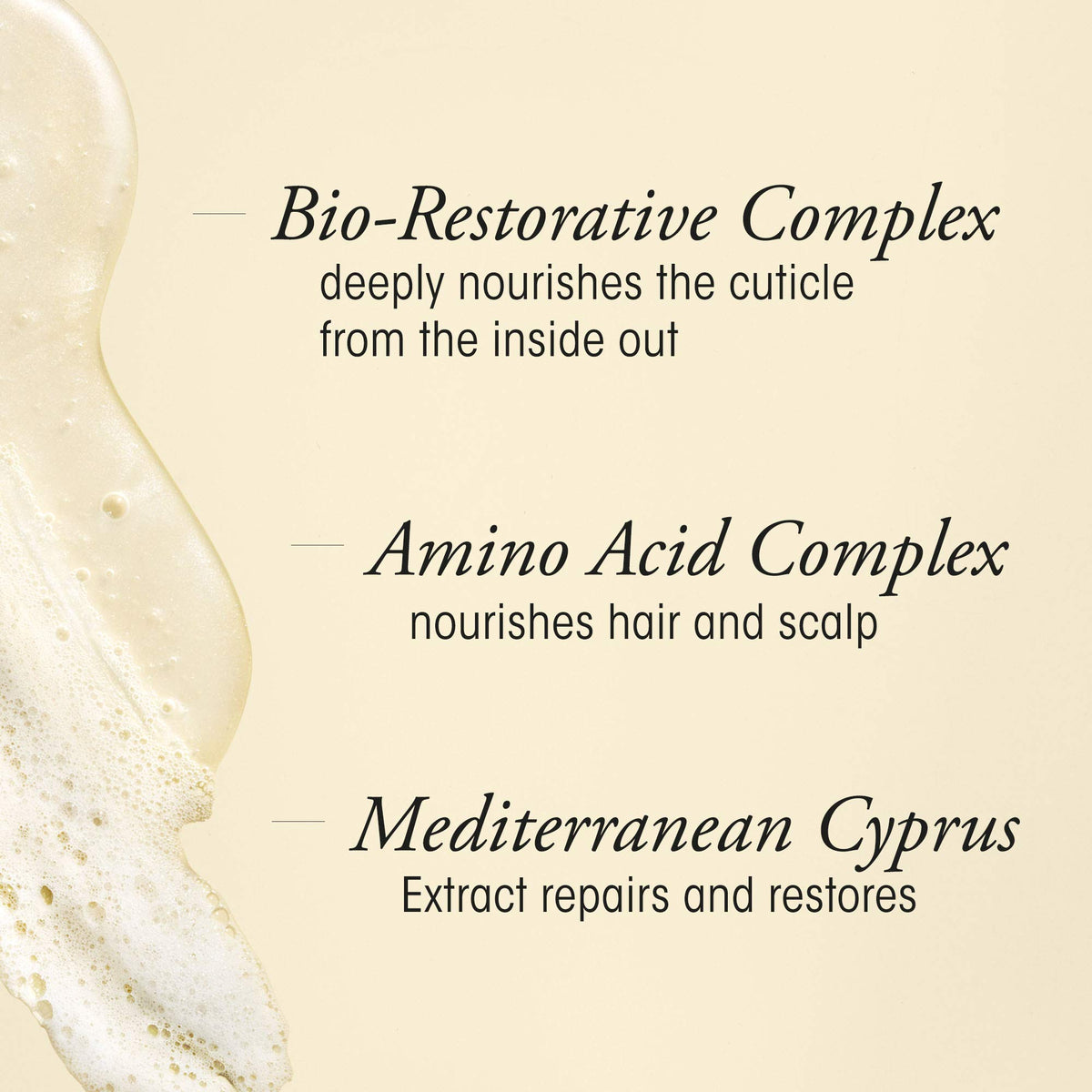 Back view of ORIBE Gold Lust Repair & Restore Shampoo