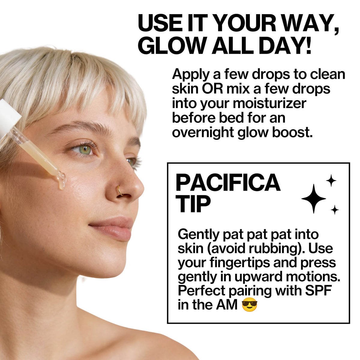 Back view of Pacifica Vitamin C Face Serum packaging