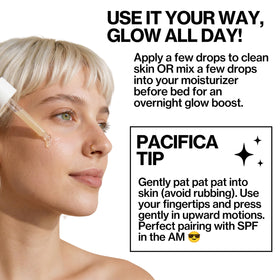 Back view of Pacifica Vitamin C Face Serum packaging