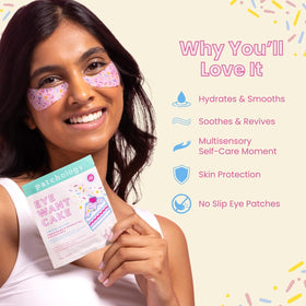 Back view of Patchology Eye Want Cake Under Eye Patches packaging