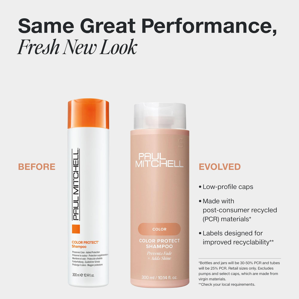 Back view of Paul Mitchell Color Protect Shampoo bottle