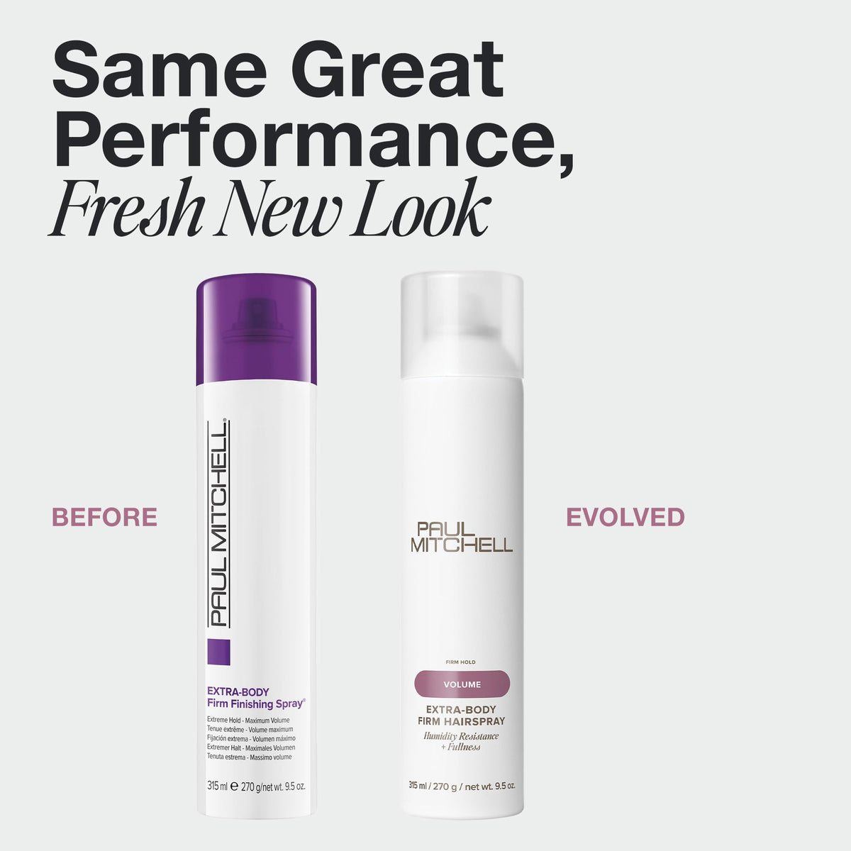 Back view of Paul Mitchell Extra-Body Firm Hairspray