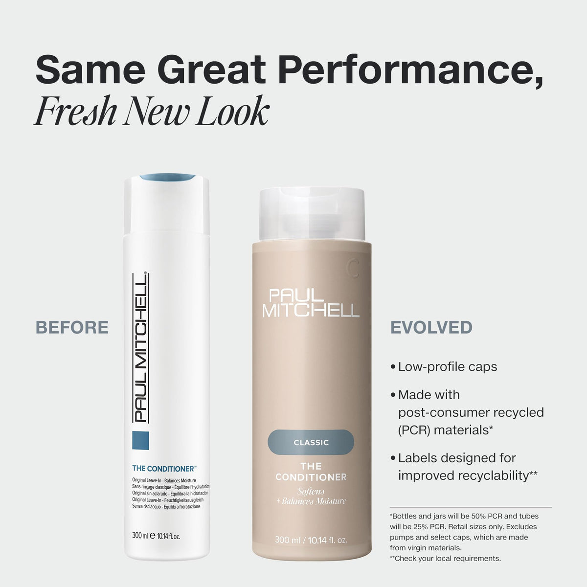 Back view of Paul Mitchell Leave-In Conditioner bottle