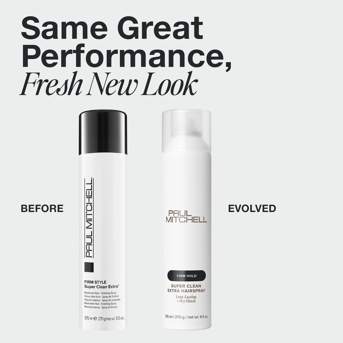 Back view of Paul Mitchell Super Clean Extra Hairspray 9.5 oz