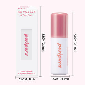 Back view of Peripera Ink Peel Off Lip Stain packaging