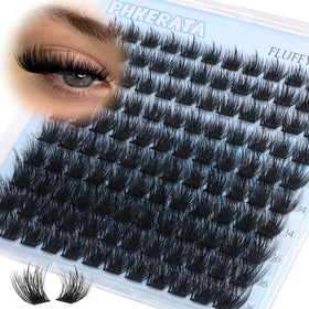 Back view of PHKERATA lash clusters packaging with product details