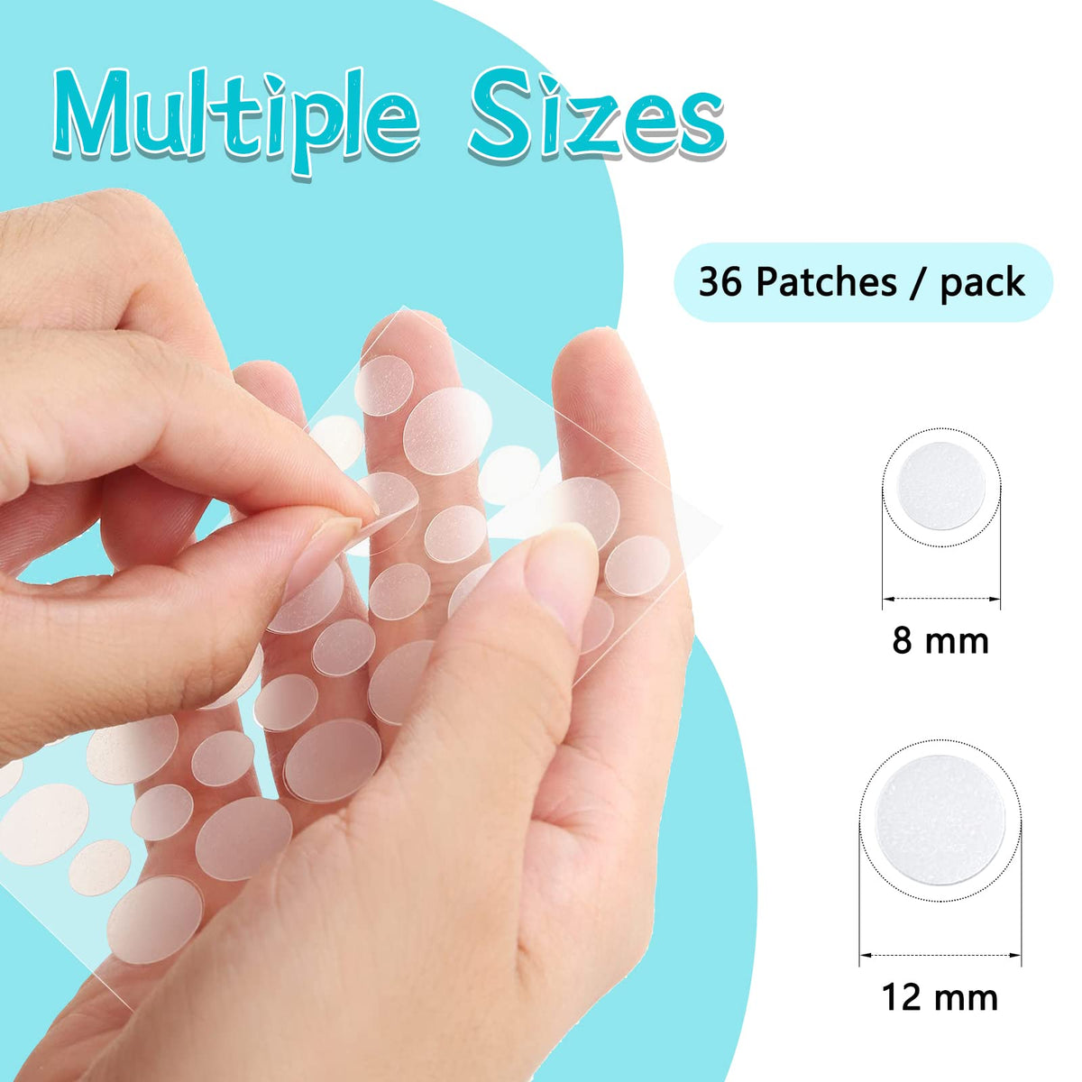 Back view of PICcircuit Hydrocolloid Pimple Patches packaging
