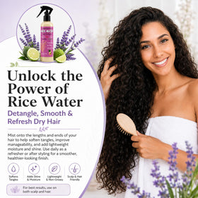 Back view of PRIDE AND BEAUTY Fermented Rice Water Spray