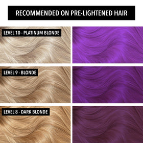 Back view of Pulp Riot Elixir Semi Permanent Hair Colour Bright Purple 4 oz