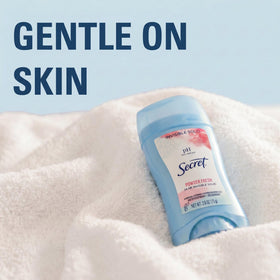 Back view of Secret Anti-Perspirant Deodorant packaging