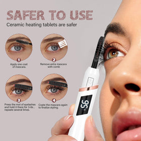 Back view of shenlanbolt heated eyelash curler showing USB-C port