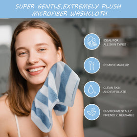 Back view of SINLAND Microfiber Facial Cloths packaging