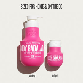 Back view of Sol de Janeiro Body Badalada Skin Refresh Water Lotion bottle