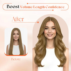 Back view of Sunny Hair Clip in Hair Extensions