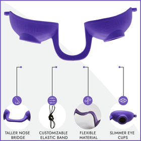 Back view of Super Sunnies Flexible UV Eye Tanning Goggles