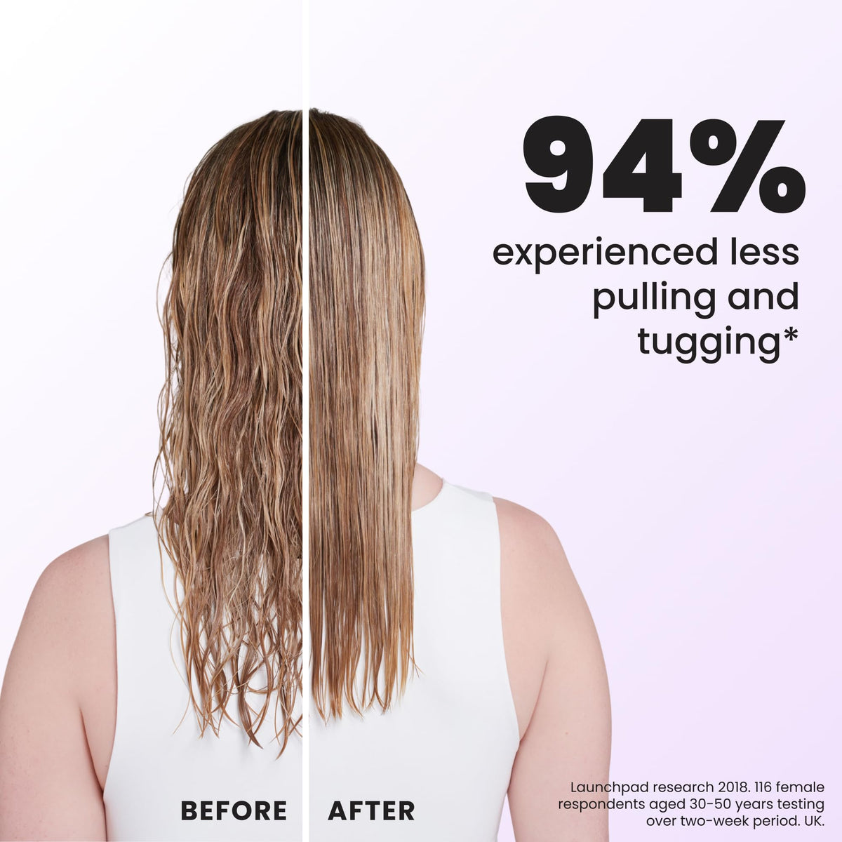 Back view of TANGLE TEEZER Fine Ultimate Detangler Brush