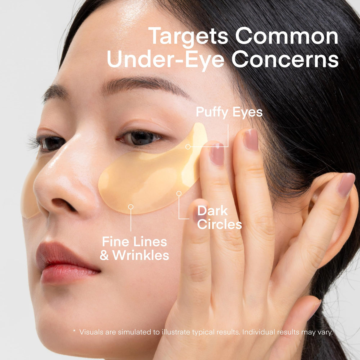 Back view of TEREZ & HONOR eye patches packaging