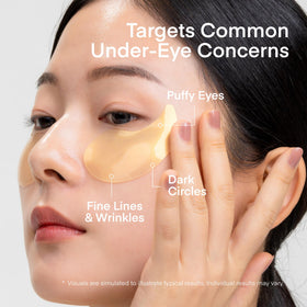 Back view of TEREZ & HONOR eye patches packaging