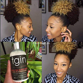 Back view of tgin Green Tea Leave In Conditioner packaging