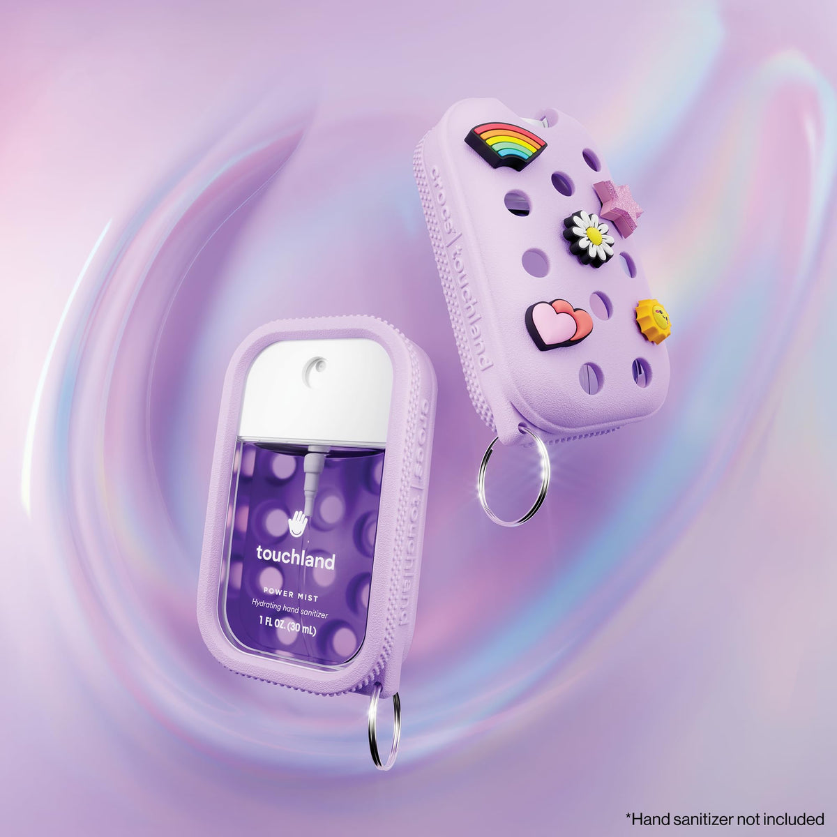 Back view of Touchland Hand Mist Case in Pixie Lavender