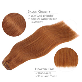 Back view of Wennalife Clip In Hair Extensions