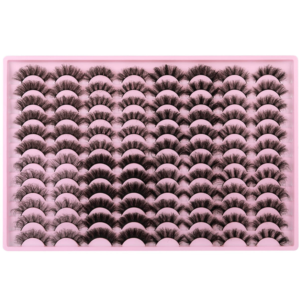 back view of zanlufly mink lashes packaging