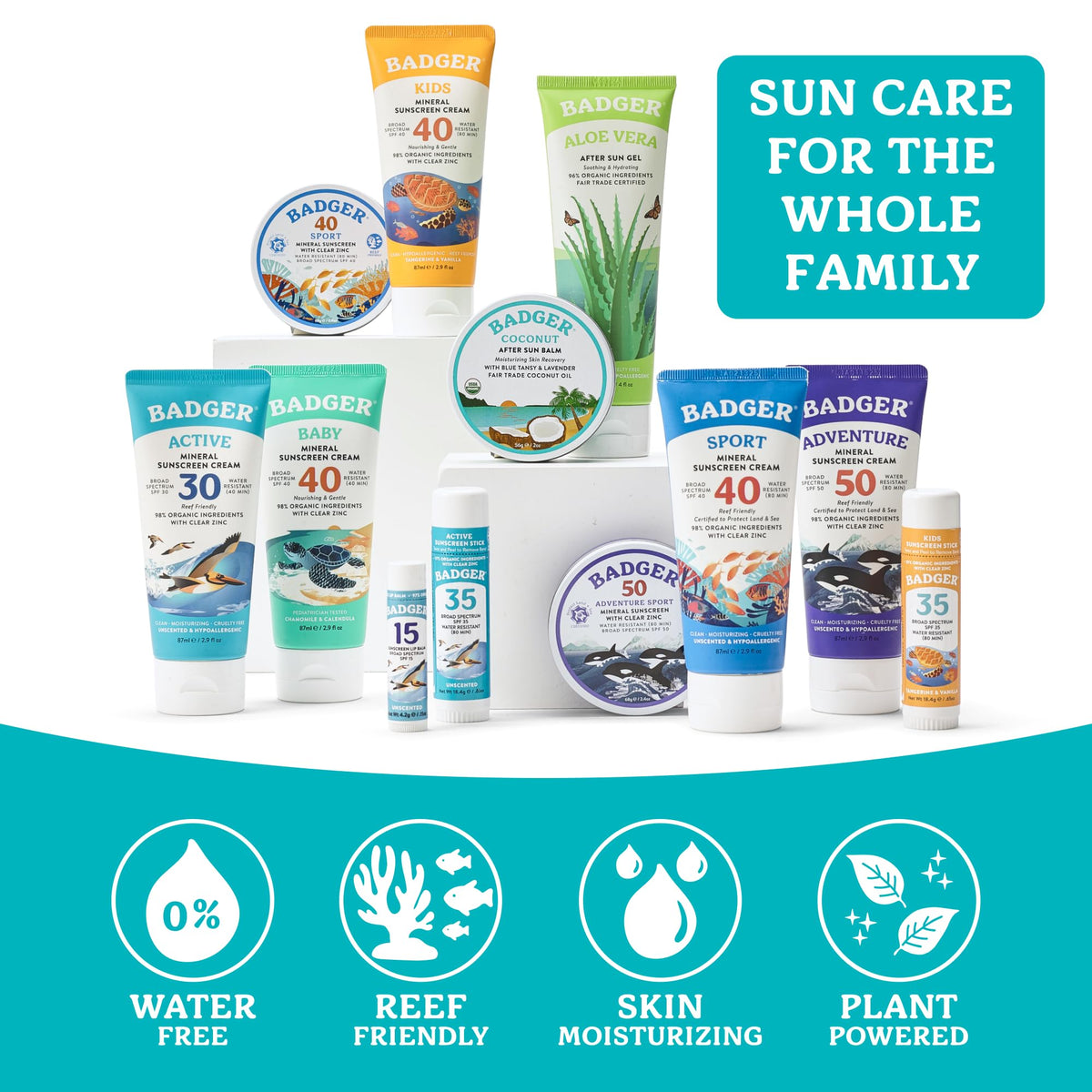 Badger Aloe Vera Gel 2-Pack side view