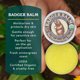 Badger Healing Balm tin with organic ingredients