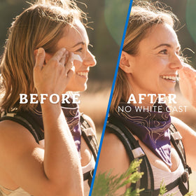 Badger Mineral Sunscreen Cream SPF 30 application on skin
