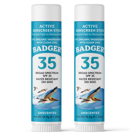 Badger Mineral Sunscreen Face Stick SPF 35 front view