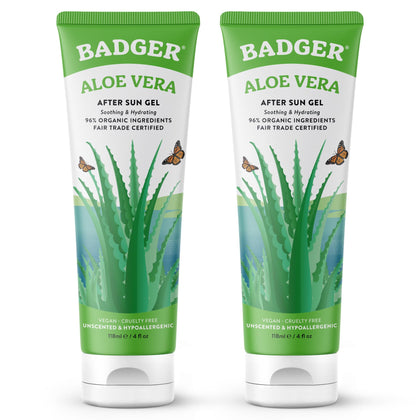 Badger Organic Aloe Vera Gel 4 fl oz front view