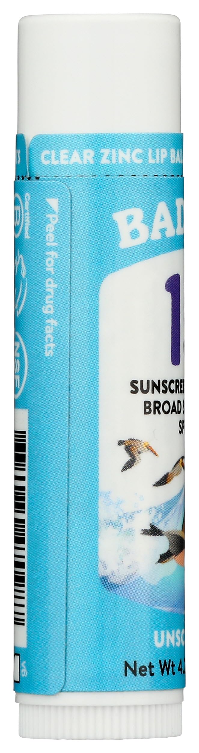 Badger Sunscreen Lip Balm SPF 15 in outdoor setting