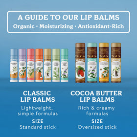Badger Unscented Classic Lip Balm in a lifestyle setting