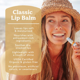 Badger Vanilla Madagascar Lip Balm packaging details
